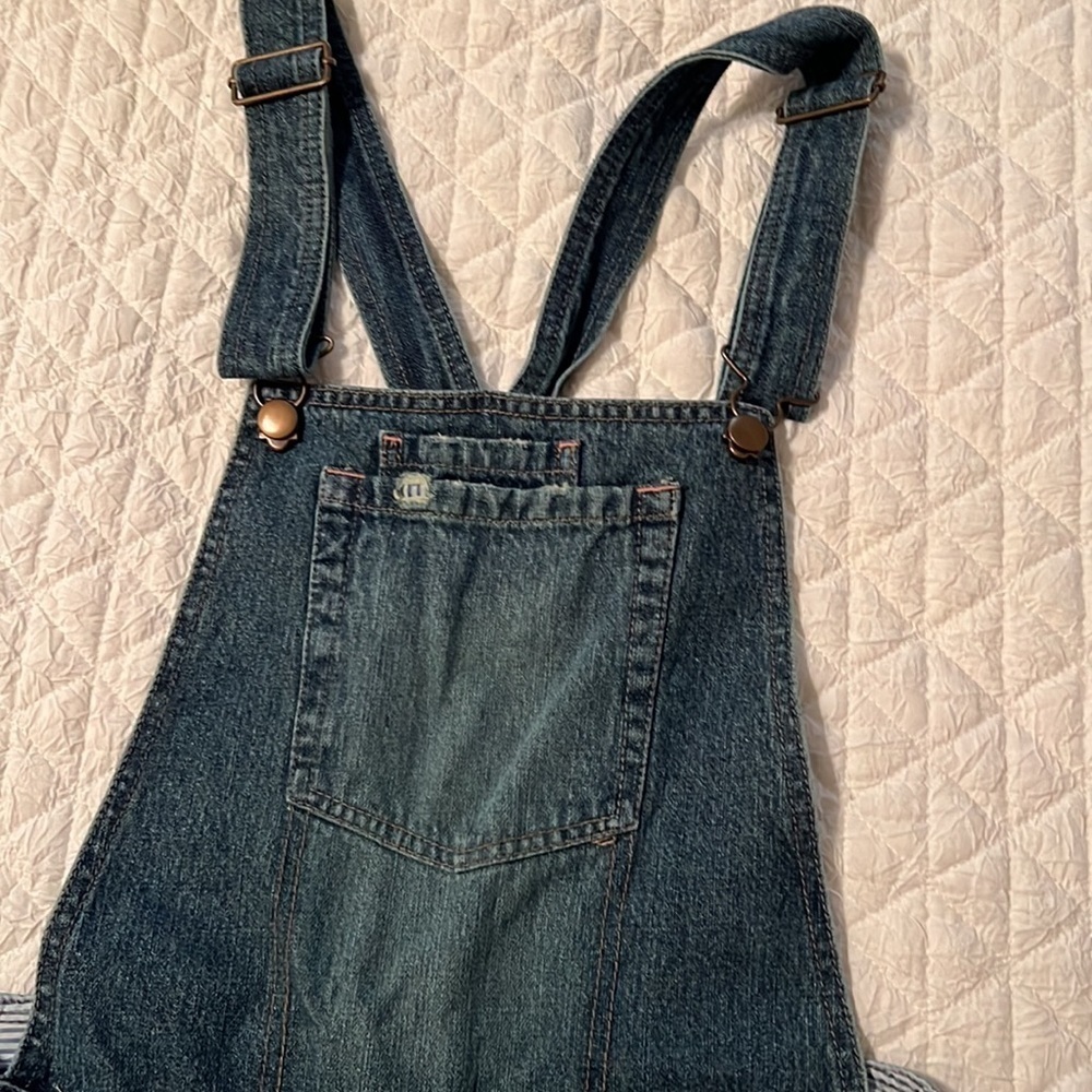 Blue jean overalls. So real So right  size 9